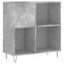 Mueble discos madera contrachapada gris hormigón 84,5x38x89 cm de vidaXL, Almacenamiento para CD y DVD - Ref: Foro24-831776, ...