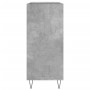 Mueble discos madera contrachapada gris hormigón 84,5x38x89 cm de vidaXL, Almacenamiento para CD y DVD - Ref: Foro24-831776, ...