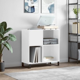 Glossy white plywood disc cabinet 84.5x38x89 cm by vidaXL, CD and DVD storage - Ref: Foro24-831782, Price: 98,78 €, Discount: %