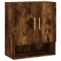 Smoked oak engineered wood wall cabinet 60x31x70 cm by vidaXL, Lockers and storage cabinets - Ref: Foro24-829897, Price: 50,7...