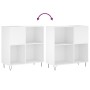 Mueble para discos madera contrachapada blanco 84,5x38x89 cm de vidaXL, Almacenamiento para CD y DVD - Ref: Foro24-831772, Pr...