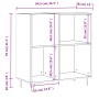 Mueble para discos madera contrachapada blanco 84,5x38x89 cm de vidaXL, Almacenamiento para CD y DVD - Ref: Foro24-831772, Pr...