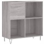 Sonoma gray plywood disc cabinet 84.5x38x89 cm by vidaXL, CD and DVD storage - Ref: Foro24-831778, Price: 85,22 €, Discount: %