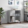 Concrete gray plywood disc cabinet 84.5x38x89 cm by vidaXL, CD and DVD storage - Ref: Foro24-831784, Price: 78,49 €, Discount: %