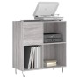 Sonoma gray plywood disc cabinet 84.5x38x89 cm by vidaXL, CD and DVD storage - Ref: Foro24-831778, Price: 85,22 €, Discount: %