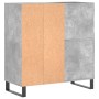 Mueble discos madera contrachapada gris hormigón 84,5x38x89 cm de vidaXL, Almacenamiento para CD y DVD - Ref: Foro24-831784, ...