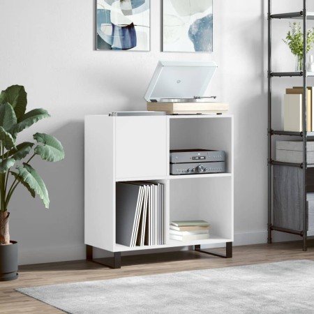 White plywood record cabinet 84.5x38x89 cm by vidaXL, CD and DVD storage - Ref: Foro24-831780, Price: 93,09 €, Discount: %