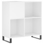 Mueble para discos madera contrachapada blanco 84,5x38x89 cm de vidaXL, Almacenamiento para CD y DVD - Ref: Foro24-831780, Pr...