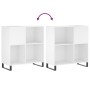 White plywood record cabinet 84.5x38x89 cm by vidaXL, CD and DVD storage - Ref: Foro24-831780, Price: 93,09 €, Discount: %