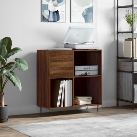 Brown oak plywood disc cabinet 84.5x38x89 cm by vidaXL, CD and DVD storage - Ref: Foro24-831779, Price: 80,53 €, Discount: %