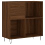 Mueble discos madera contrachapada roble marrón 84,5x38x89 cm de vidaXL, Almacenamiento para CD y DVD - Ref: Foro24-831779, P...