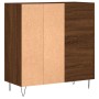 Mueble discos madera contrachapada roble marrón 84,5x38x89 cm de vidaXL, Almacenamiento para CD y DVD - Ref: Foro24-831779, P...