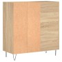 Sonoma oak plywood disc cabinet 84.5x38x89 cm by vidaXL, CD and DVD storage - Ref: Foro24-831775, Price: 86,94 €, Discount: %