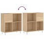 Sonoma oak plywood disc cabinet 84.5x38x89 cm by vidaXL, CD and DVD storage - Ref: Foro24-831775, Price: 86,94 €, Discount: %