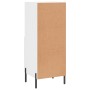 Aparador de madera contrachapada blanco brillante 34,5x34x90 cm de vidaXL, Aparadores - Ref: Foro24-828678, Precio: 75,53 €, ...