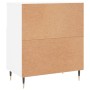 Aparador de madera contrachapada blanco 60x35x70 cm de vidaXL, Aparadores - Ref: Foro24-831180, Precio: 59,99 €, Descuento: %