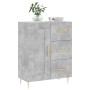 Concrete gray engineered wood sideboard 69.5x34x90 cm by vidaXL, Sideboards - Ref: Foro24-830248, Price: 88,77 €, Discount: %