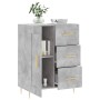 Aparador de madera de ingeniería gris hormigón 69,5x34x90 cm de vidaXL, Aparadores - Ref: Foro24-830248, Precio: 88,77 €, Des...