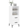 White engineered wood sideboard 34.5x34x90 cm by vidaXL, Sideboards - Ref: Foro24-828668, Price: 67,99 €, Discount: %