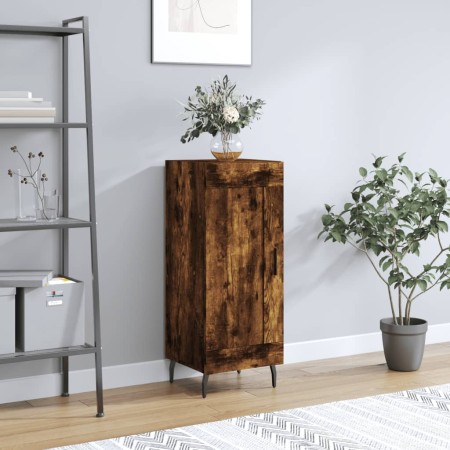 Smoked oak engineered wood sideboard 34.5x34x90 cm by vidaXL, Sideboards - Ref: Foro24-830465, Price: 63,15 €, Discount: %