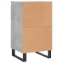 Concrete gray engineered wood sideboard 40x35x70 cm by vidaXL, Sideboards - Ref: Foro24-831172, Price: 43,94 €, Discount: %