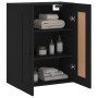 Black engineered wood wall cabinet 69.5x34x90 cm by vidaXL, Sideboards - Ref: Foro24-830397, Price: 83,33 €, Discount: %