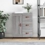 Sonoma gray engineered wood sideboard 69.5x34x90 cm by vidaXL, Sideboards - Ref: Foro24-830234, Price: 67,61 €, Discount: %