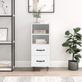 White engineered wood sideboard 34.5x34x90 cm by vidaXL, Sideboards - Ref: Foro24-828660, Price: 61,31 €, Discount: %