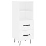 White engineered wood sideboard 34.5x34x90 cm by vidaXL, Sideboards - Ref: Foro24-828660, Price: 61,31 €, Discount: %