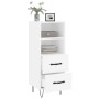 White engineered wood sideboard 34.5x34x90 cm by vidaXL, Sideboards - Ref: Foro24-828660, Price: 61,31 €, Discount: %