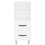 White engineered wood sideboard 34.5x34x90 cm by vidaXL, Sideboards - Ref: Foro24-828660, Price: 61,31 €, Discount: %