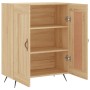 Aparador de madera de ingeniería roble Sonoma 69,5x34x90 cm de vidaXL, Aparadores - Ref: Foro24-830167, Precio: 73,93 €, Desc...