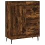 Aparador de madera de ingeniería roble ahumado 69,5x34x90 cm de vidaXL, Aparadores - Ref: Foro24-830281, Precio: 77,37 €, Des...