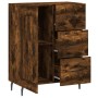 Aparador de madera de ingeniería roble ahumado 69,5x34x90 cm de vidaXL, Aparadores - Ref: Foro24-830281, Precio: 77,37 €, Des...