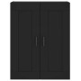 Black engineered wood wall cabinet 69.5x34x90 cm by vidaXL, Sideboards - Ref: Foro24-830381, Price: 66,67 €, Discount: %