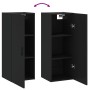 Black wall cabinet 34.5x34x90 cm by vidaXL, Sideboards - Ref: Foro24-828869, Price: 52,13 €, Discount: %