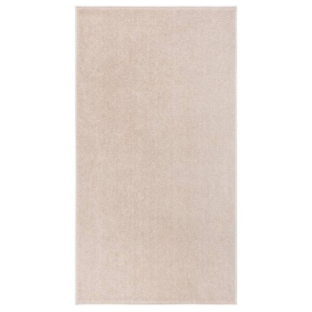 Alfombra de pelo corto beige oscuro 80x150 cm de vidaXL, Alfombras - Ref: Foro24-340337, Precio: 30,99 €, Descuento: %