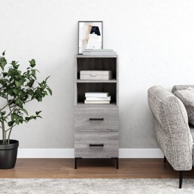 Sonoma gray engineered wood sideboard 34.5x34x90 cm by vidaXL, Sideboards - Ref: Foro24-828674, Price: 67,99 €, Discount: %