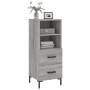 Sonoma gray engineered wood sideboard 34.5x34x90 cm by vidaXL, Sideboards - Ref: Foro24-828674, Price: 66,94 €, Discount: %