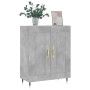 Aparador de madera de ingeniería gris hormigón 69,5x34x90 cm de vidaXL, Aparadores - Ref: Foro24-830176, Precio: 73,01 €, Des...