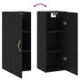 Black wall cabinet 34.5x34x90 cm by vidaXL, Sideboards - Ref: Foro24-828837, Price: 45,96 €, Discount: %