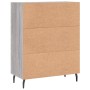 Aparador de madera de ingeniería gris Sonoma 69,5x34x90 cm de vidaXL, Aparadores - Ref: Foro24-830282, Precio: 102,85 €, Desc...