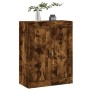 Smoked oak engineered wood wall cabinet 69.5x34x90 cm by vidaXL, Sideboards - Ref: Foro24-830401, Price: 80,30 €, Discount: %