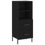 Black plywood sideboard 34.5x34x90 cm by vidaXL, Sideboards - Ref: Foro24-828677, Price: 70,87 €, Discount: %