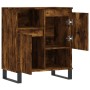 Aparador madera contrachapada color roble ahumado 60x35x70 cm de vidaXL, Aparadores - Ref: Foro24-831201, Precio: 65,91 €, De...