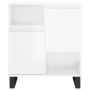 Aparador de madera contrachapada blanco brillante 60x35x70 cm de vidaXL, Aparadores - Ref: Foro24-831198, Precio: 70,24 €, De...