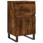 Aparador madera de ingeniería roble ahumado 40x35x70 cm de vidaXL, Aparadores - Ref: Foro24-831174, Precio: 53,99 €, Descuent...