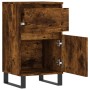 Smoked oak engineered wood sideboard 40x35x70 cm by vidaXL, Sideboards - Ref: Foro24-831174, Price: 53,45 €, Discount: %