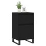 Black engineered wood sideboard 40x35x70 cm by vidaXL, Sideboards - Ref: Foro24-831166, Price: 55,41 €, Discount: %