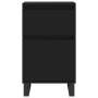 Black engineered wood sideboard 40x35x70 cm by vidaXL, Sideboards - Ref: Foro24-831166, Price: 55,41 €, Discount: %